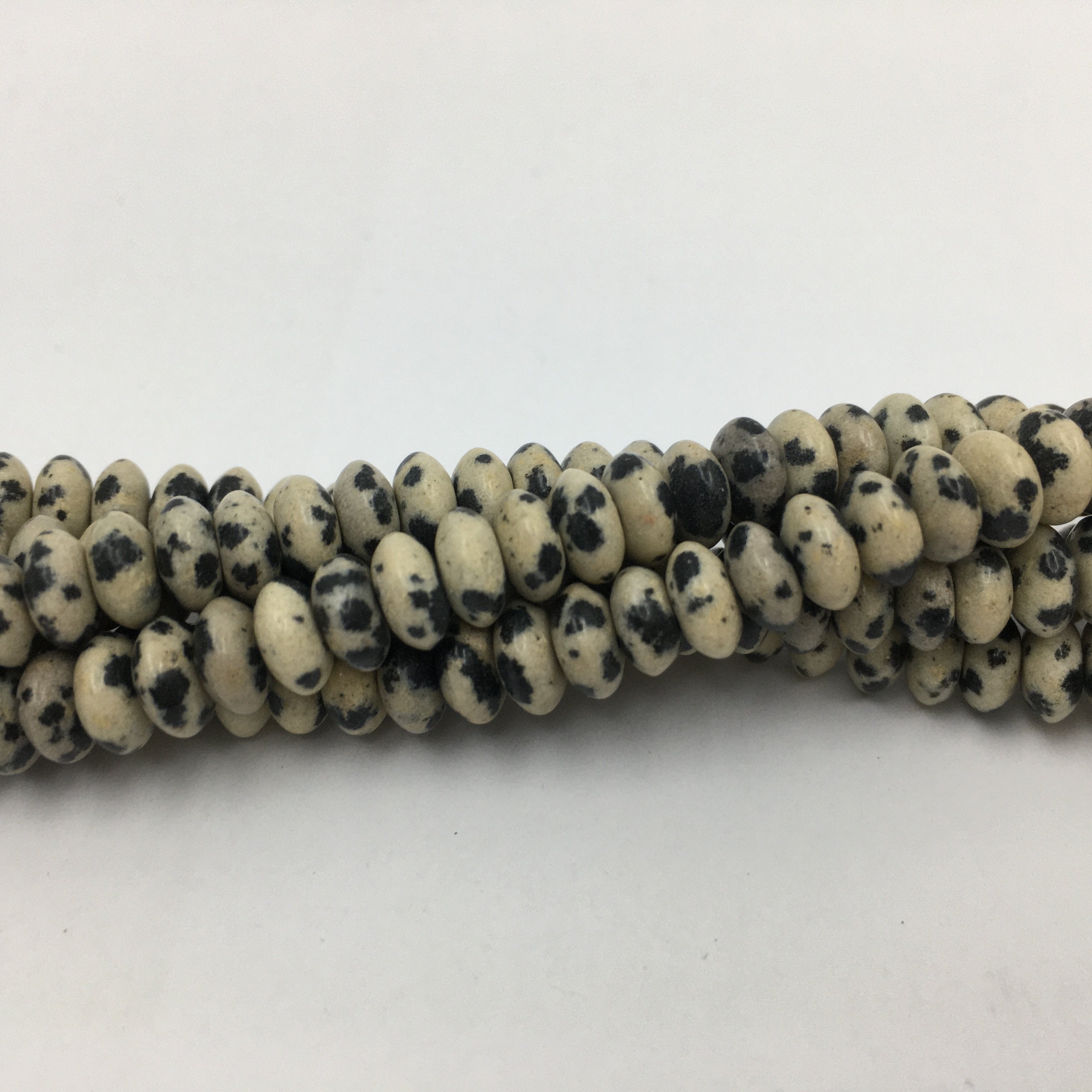 6mm Dalmatian Disc Beads Dalmatian Jasper Beads | Bellaire Wholesale