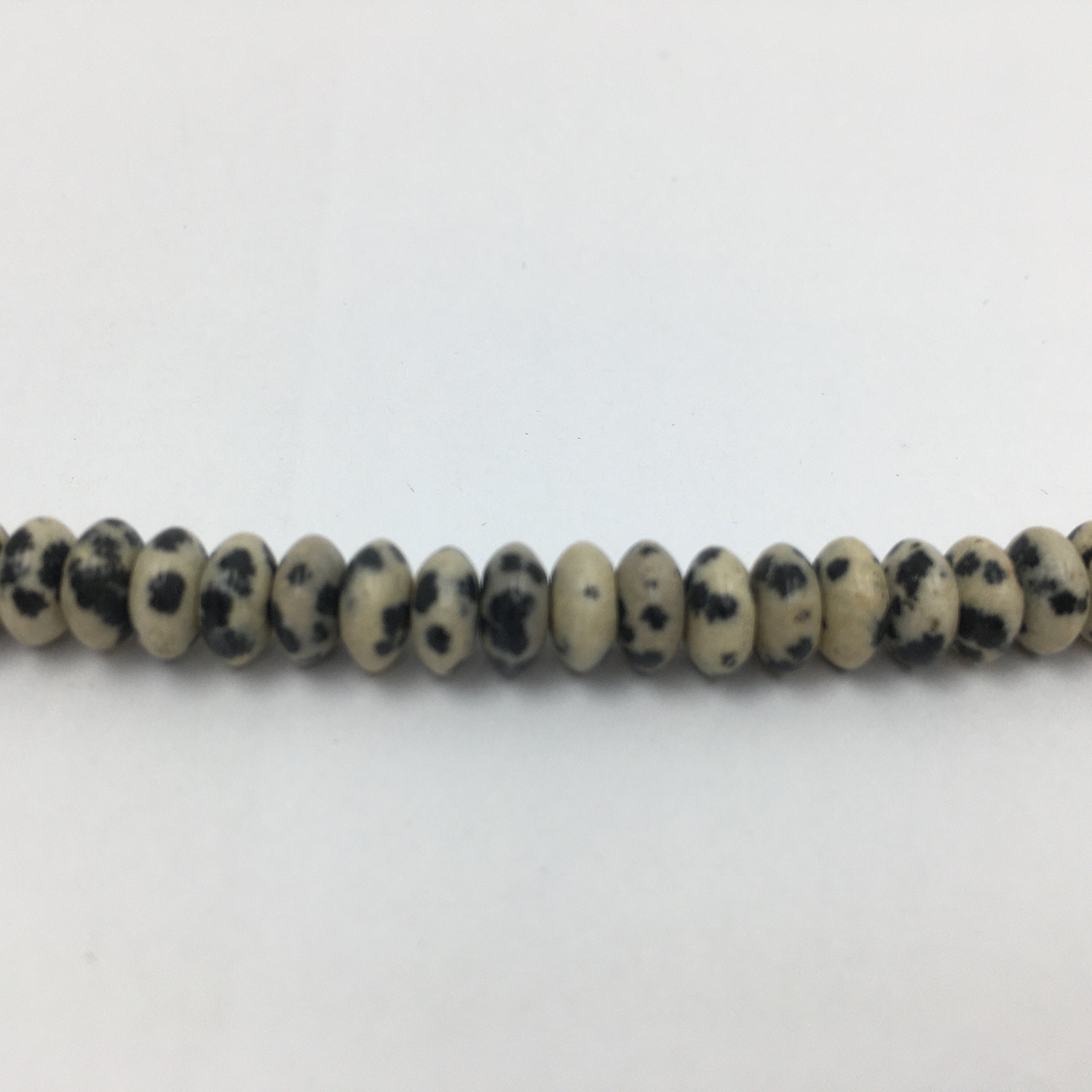 6mm Dalmatian Disc Beads Dalmatian Jasper Beads | Bellaire Wholesale