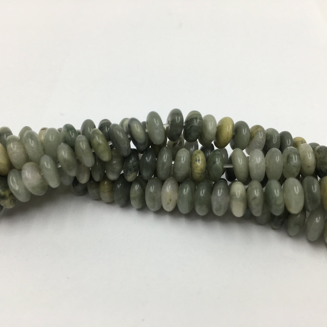 6mm Moss Agate Disc Bead | Bellaire Wholesale