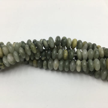 6mm Moss Agate Disc Bead | Bellaire Wholesale