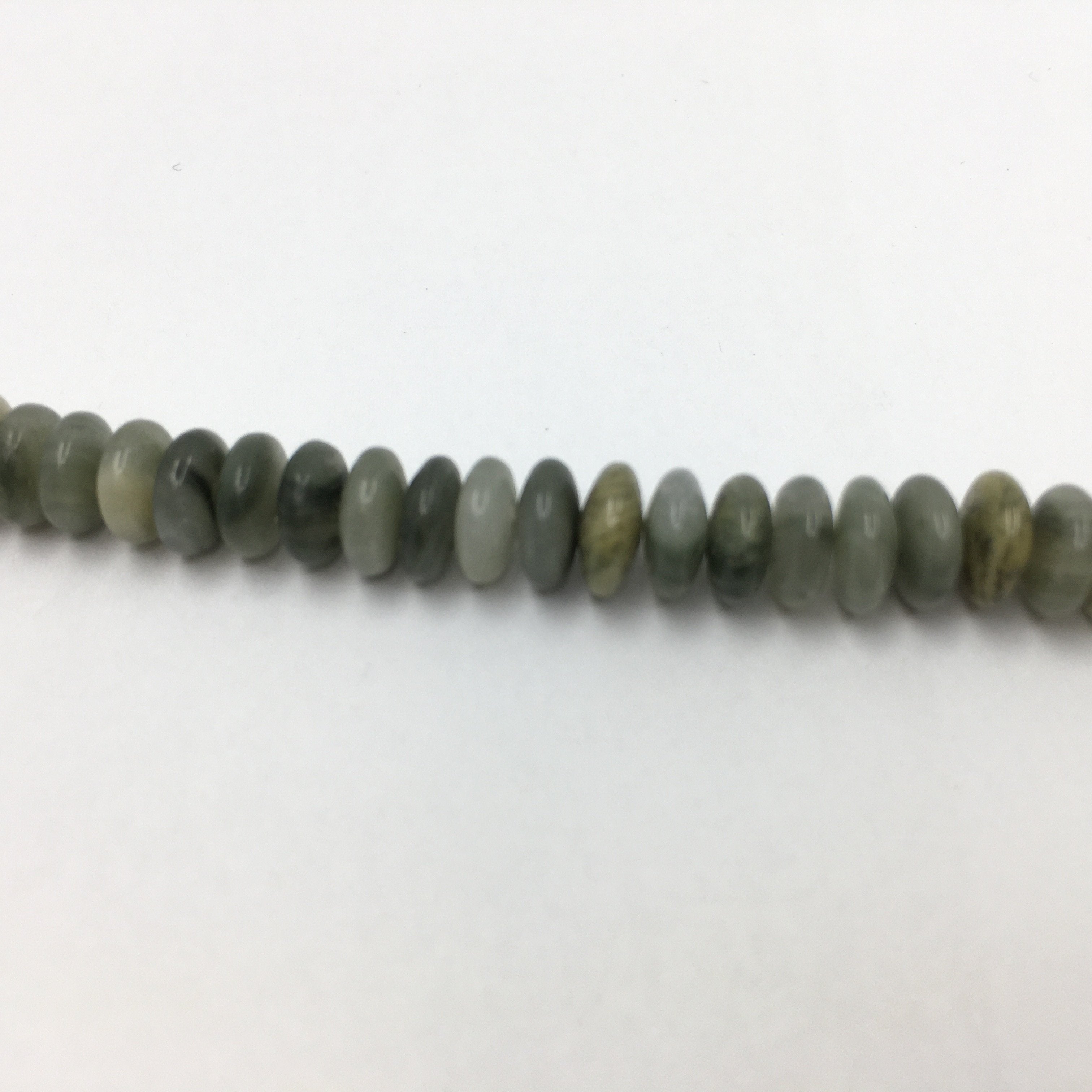 6mm Moss Agate Disc Bead | Bellaire Wholesale