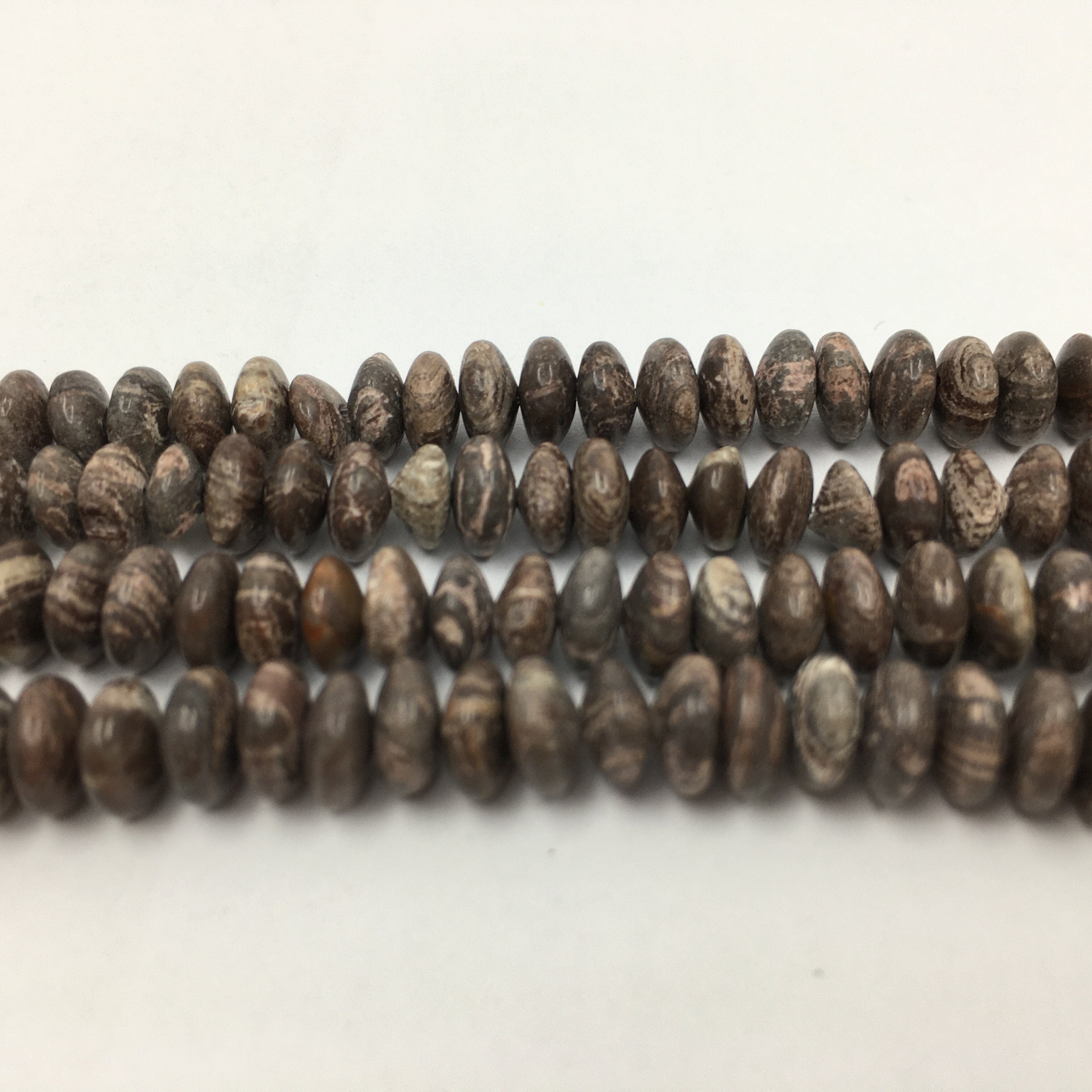 8mm Picture Jasper Disc Bead | Bellaire Wholesale