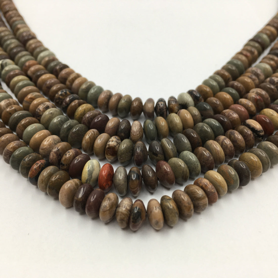 6mm Jasper Disc Bead | Bellaire Wholesale