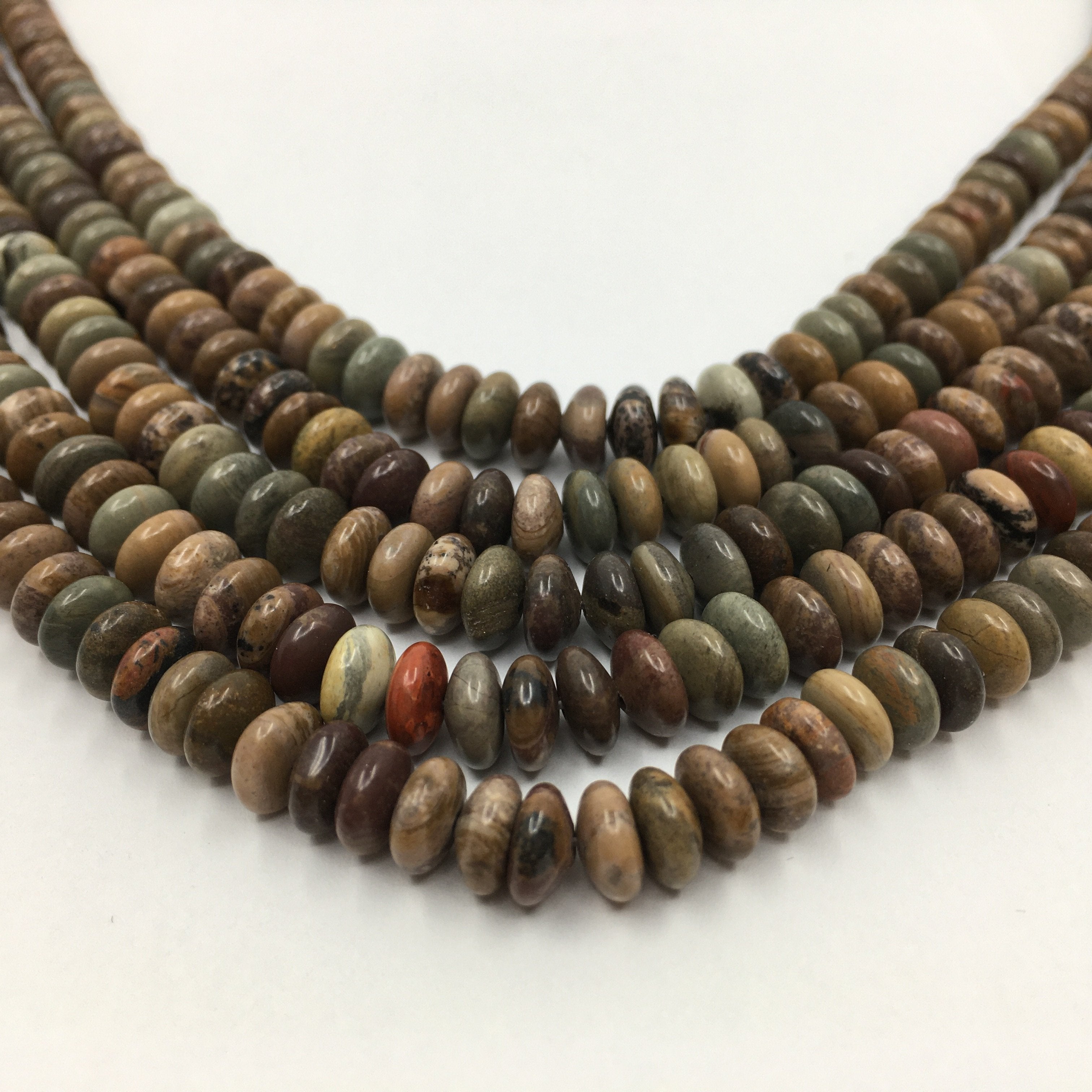 6mm Jasper Disc Bead | Bellaire Wholesale