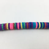 8mm Multicolored Lava Disc Beads | Bellaire Wholesale
