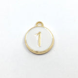 Alloy Number Charms, 0-9 Number double sided | Bellaire Wholesale
