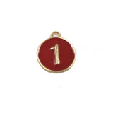 Alloy Number Charms, 0-9 Number double sided | Bellaire Wholesale