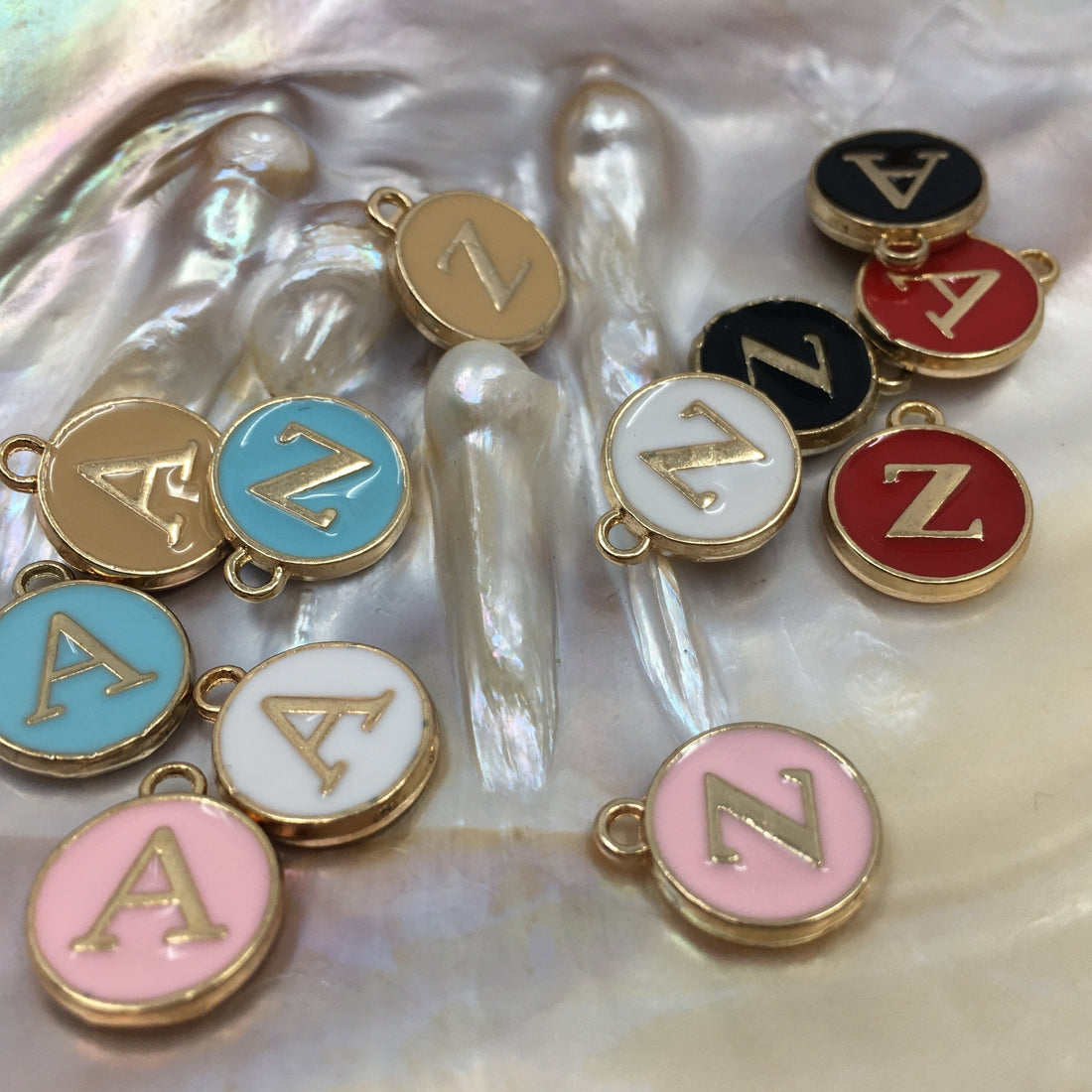 Alloy Letters Charms, A-Z Alphabet double sided | Bellaire Wholesale