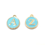 Alloy Letters Charms, A-Z Alphabet double sided | Bellaire Wholesale