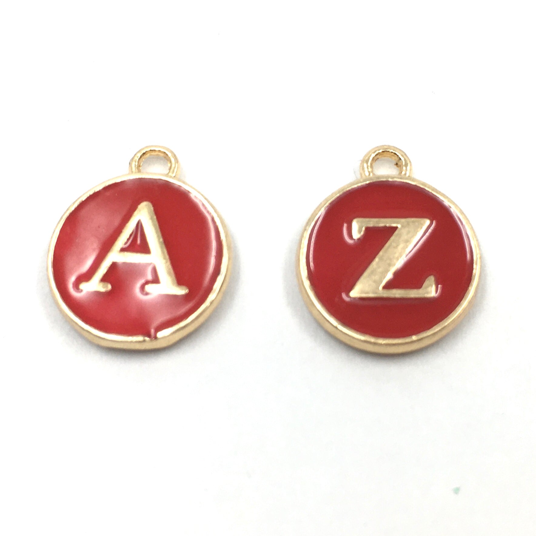 Alloy Letters Charms, A-Z Alphabet double sided | Bellaire Wholesale