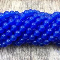 4mm Royal Blue Jade Bead | Bellaire Wholesale