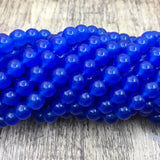 8mm Royal Blue Jade Bead | Bellaire Wholesale