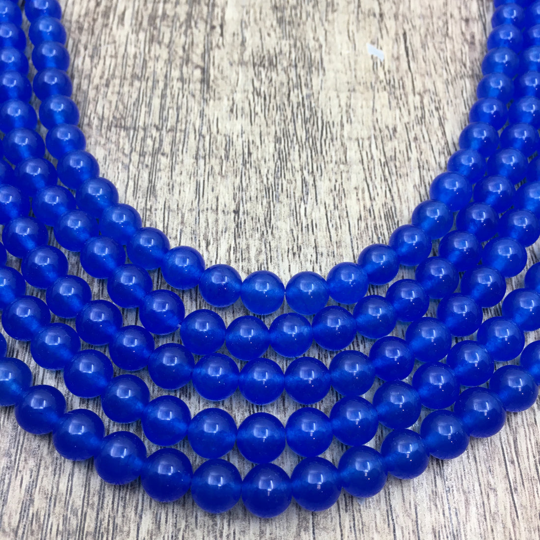4mm Royal Blue Jade Bead | Bellaire Wholesale
