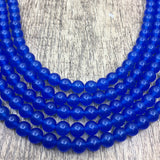 8mm Royal Blue Jade Bead | Bellaire Wholesale