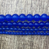 10mm Royal Blue Jade Bead | Bellaire Wholesale