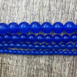 6mm Royal Blue Jade Bead | Bellaire Wholesale