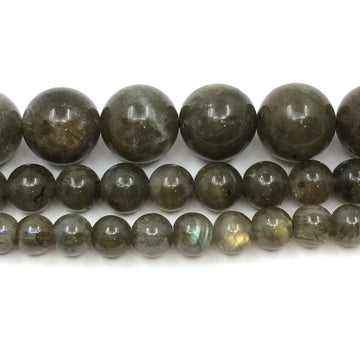4mm Greeny Grey Labradorite Beads | Bellaire Wholesale