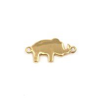 Gold Plated Steel Enamel Elephant Connector | Bellaire Wholesale