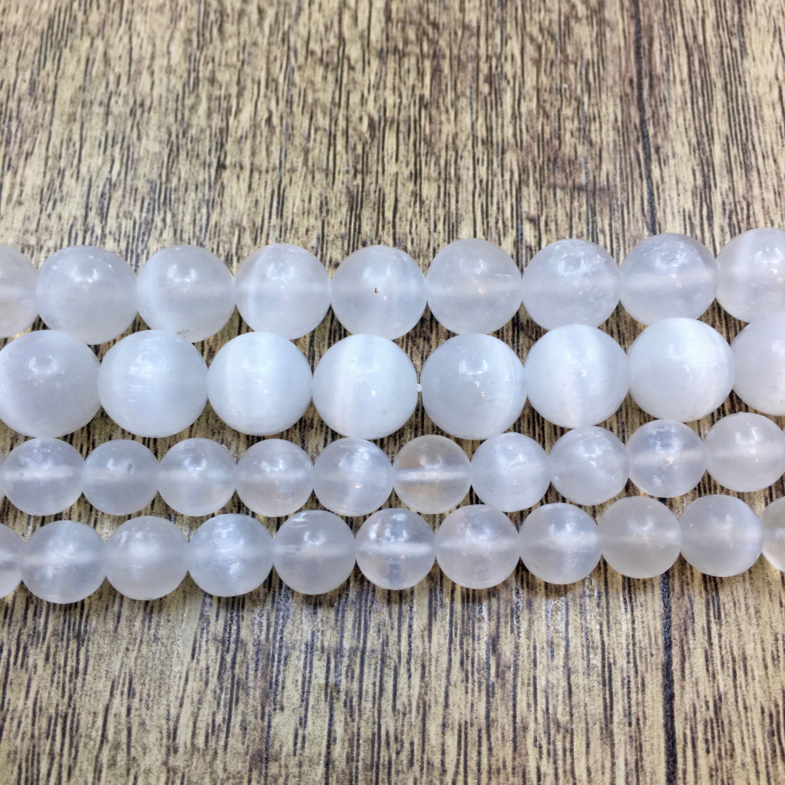 Selenite beads | Bellaire Wholesale