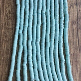 6mm Tiffany Blue Heishi Beads | Bellaire Wholesale