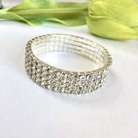 Crystal Rhinestone stretchable bracelet | Bellaire Wholesale