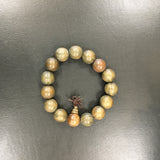 Wood bead bracelet with guru bead | Bellaire Wholesale