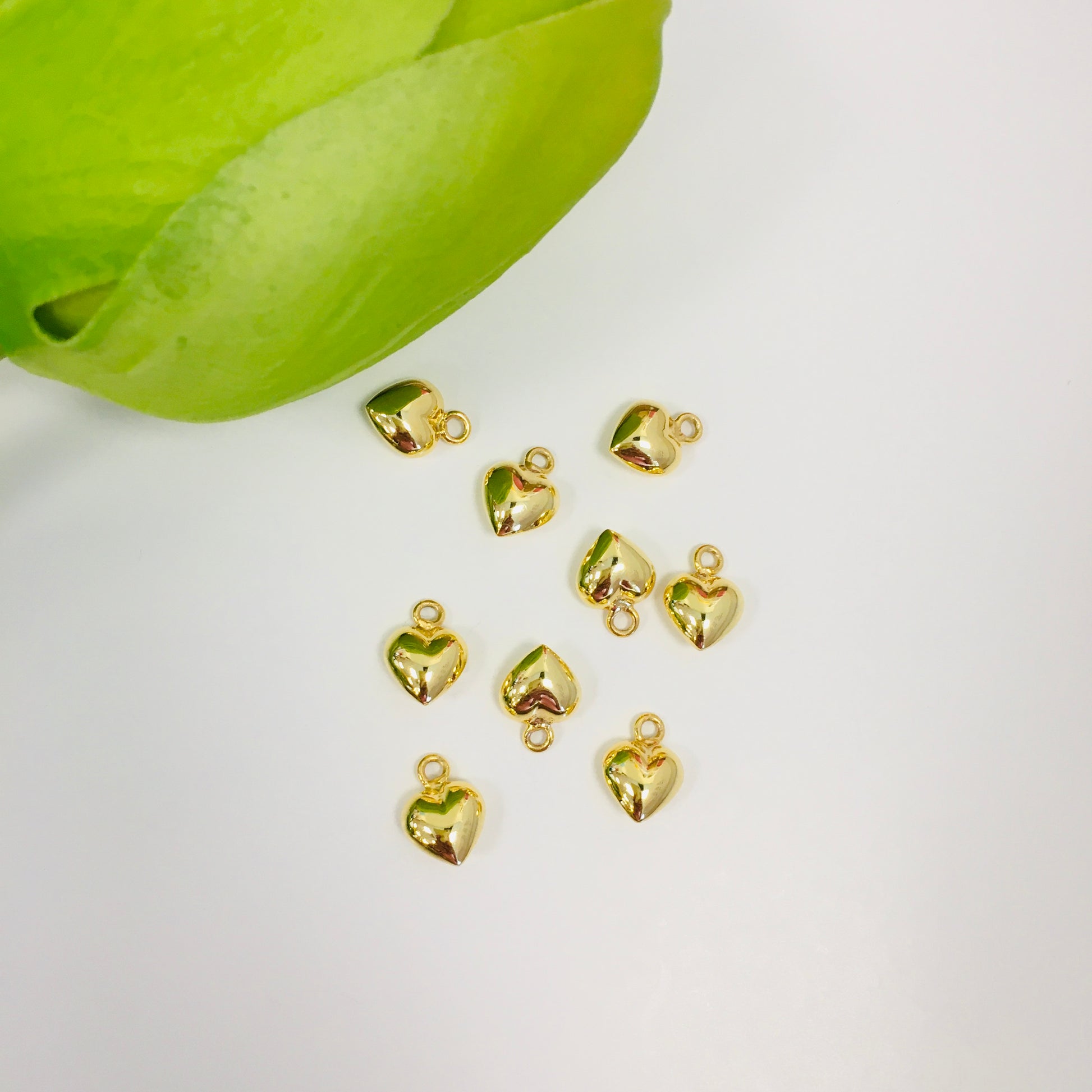 Small Puffy Heart Charm | Bellaire Wholesale