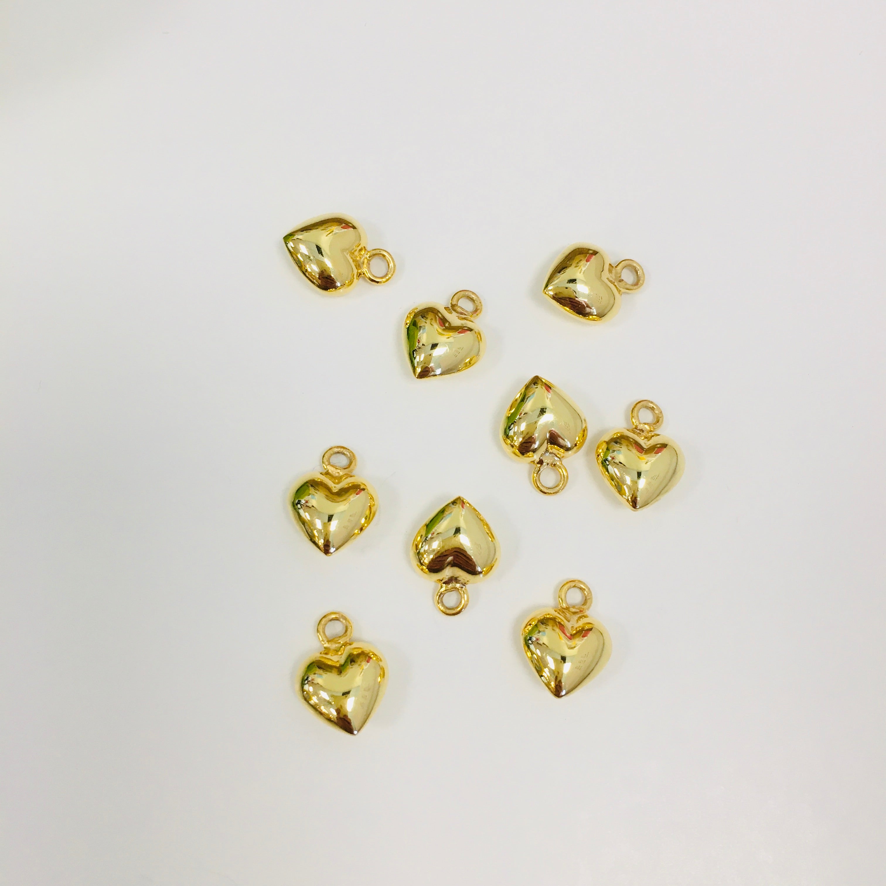 Small Puffy Heart Charm | Bellaire Wholesale