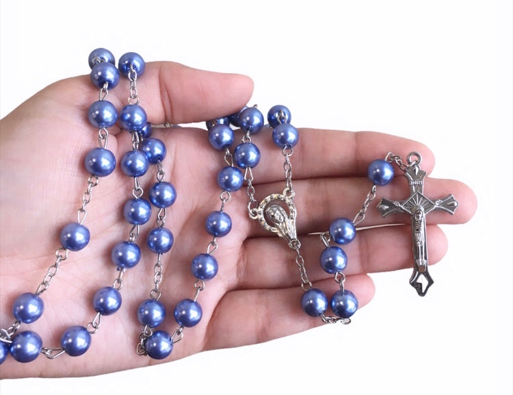 Pearl Long Rosary Necklace | Bellaire Wholesale