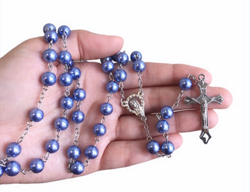 Pearl Long Rosary Necklace | Bellaire Wholesale