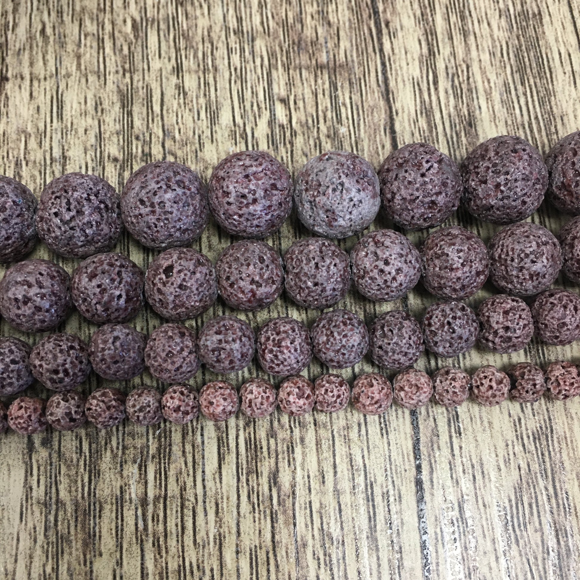 Mauve Grey Lava Bead | Bellaire Wholesale