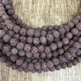 Mauve Grey Lava Bead | Bellaire Wholesale