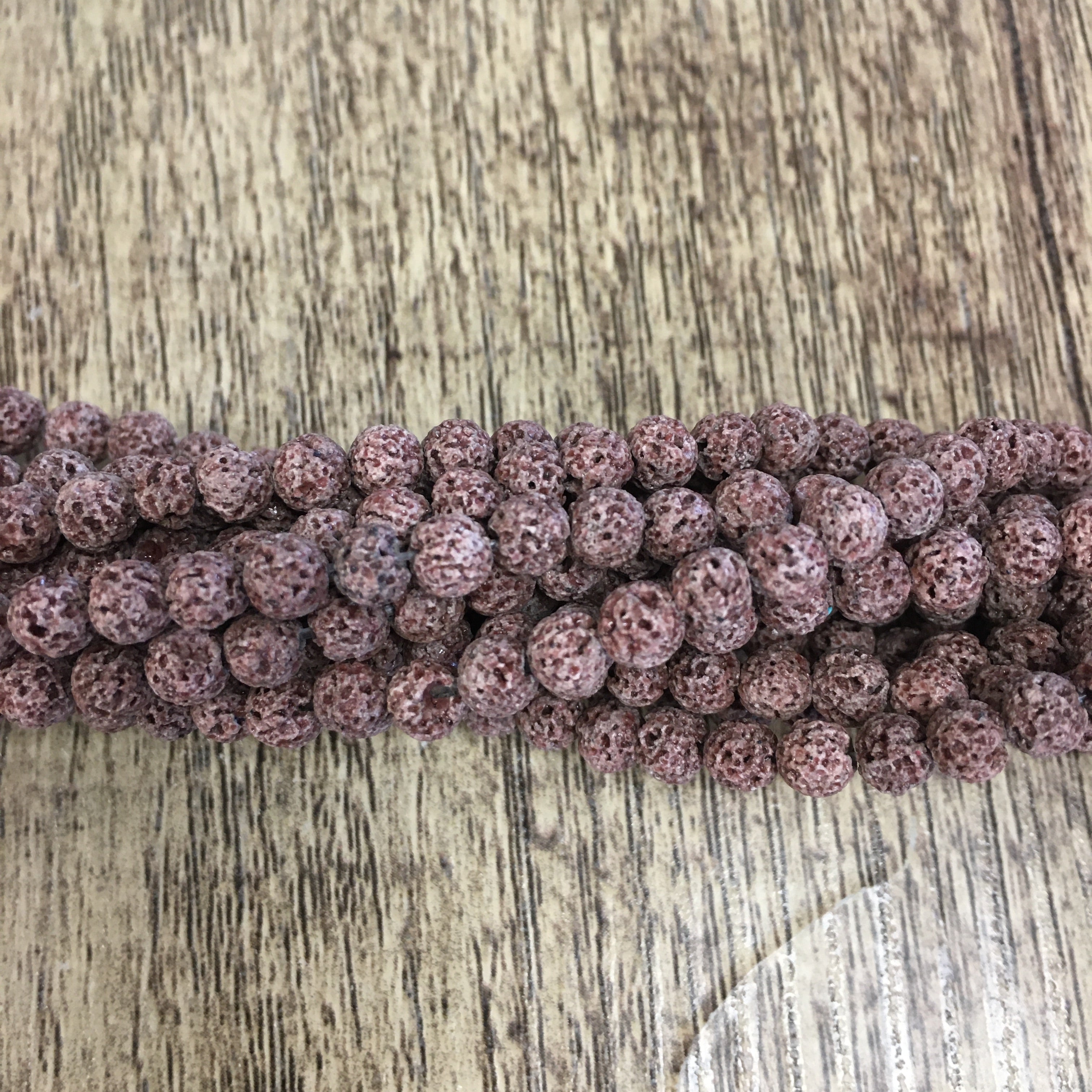 Mauve Grey Lava Bead | Bellaire Wholesale