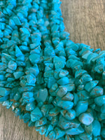 Blue Howlite Chips Beads | Bellaire Wholesale