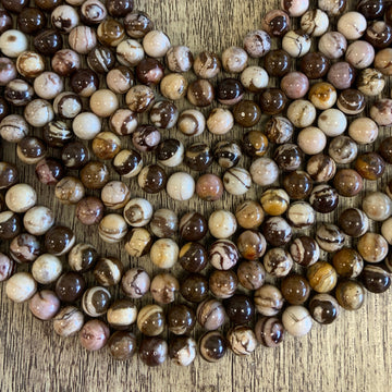 Brown Zebra Jasper Beads | Bellaire Wholesale