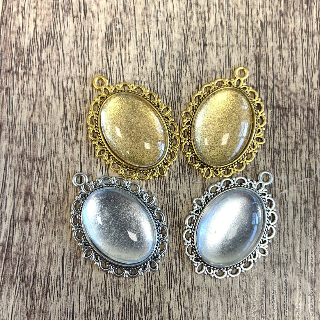 Alloy Antique Silver or Gold Photo frame Pendant | Bellaire Wholesale