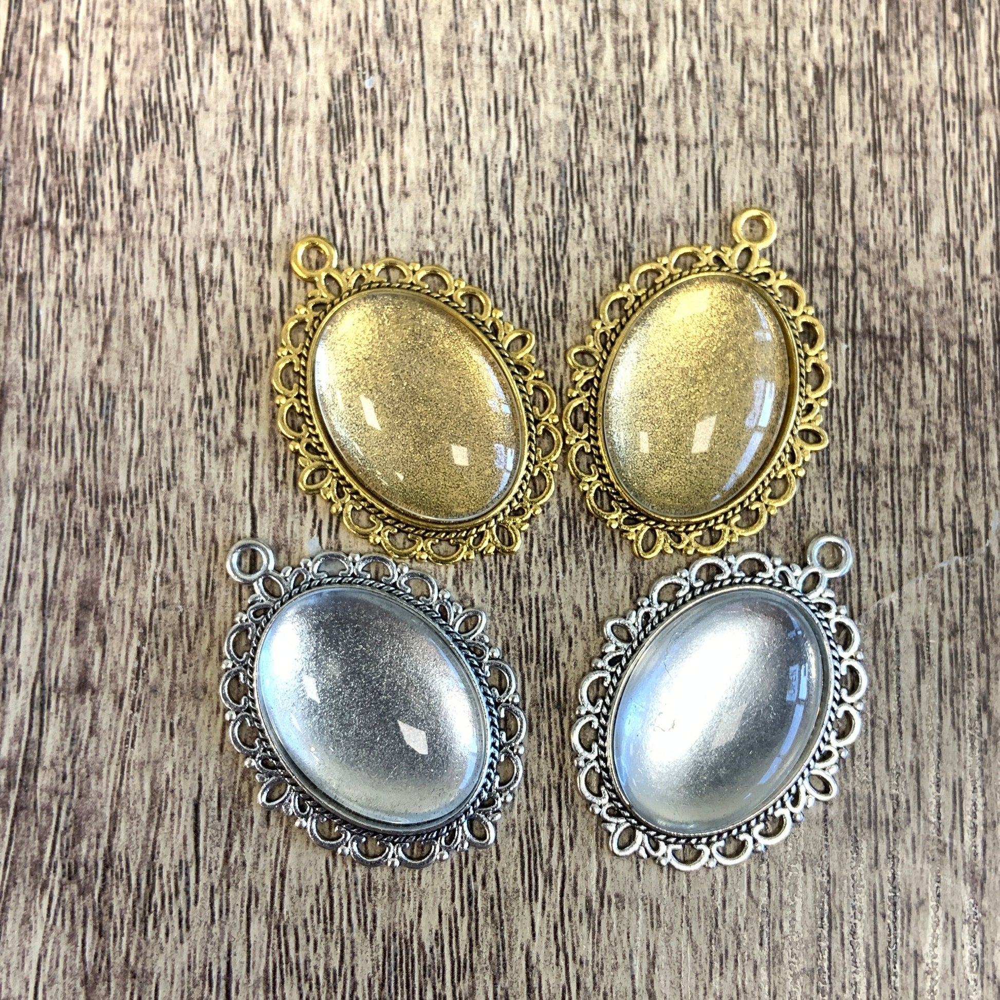 Alloy Antique Silver or Gold Photo frame Pendant | Bellaire Wholesale