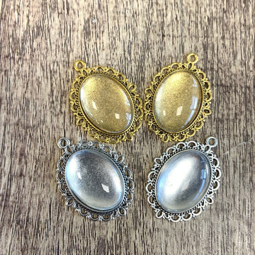 Alloy Antique Silver or Gold Photo frame Pendant | Bellaire Wholesale