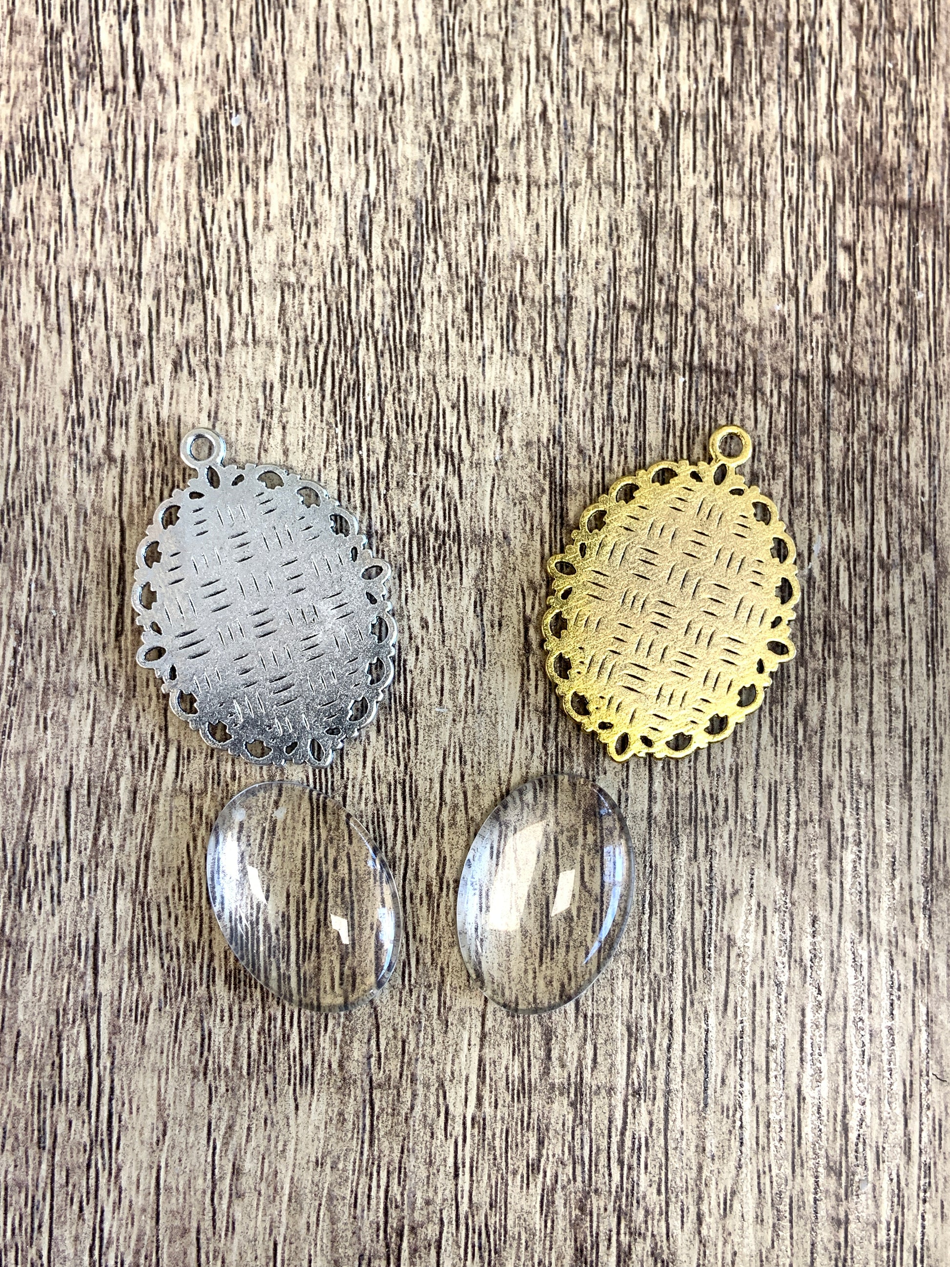 Alloy Antique Silver or Gold Photo frame Pendant | Bellaire Wholesale