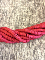 6mm Maroon Heishi Beads | Bellaire Wholesale
