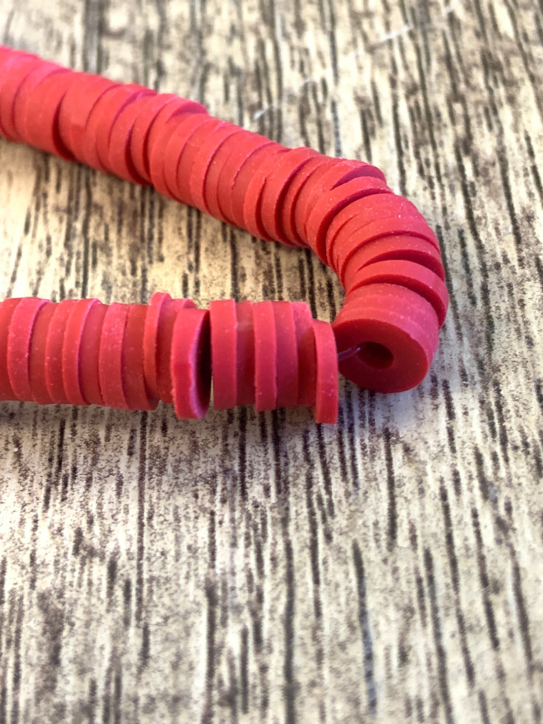 6mm Maroon Heishi Beads | Bellaire Wholesale