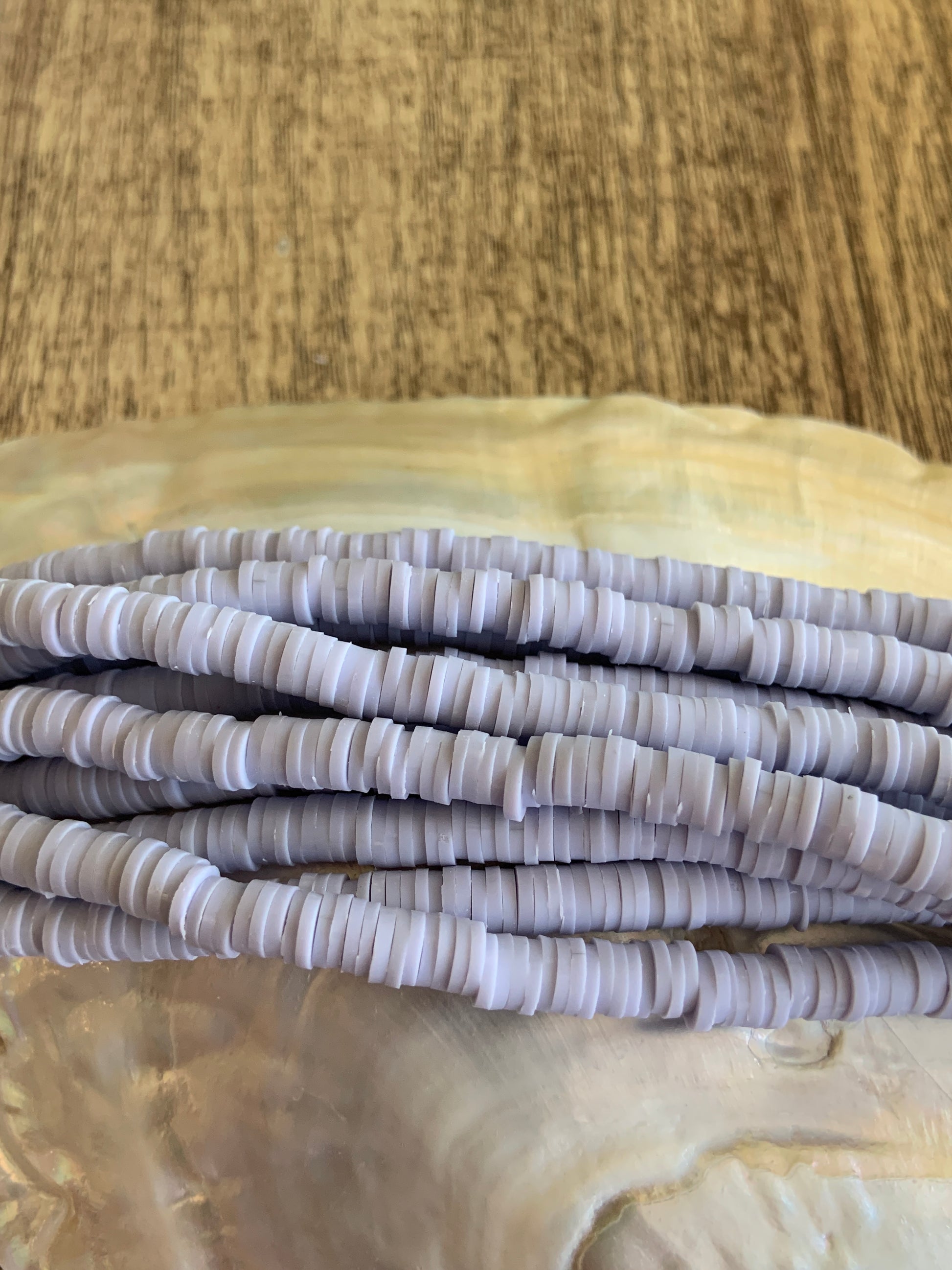 Light Lavender Heishi Disc Beads | Bellaire Wholesale