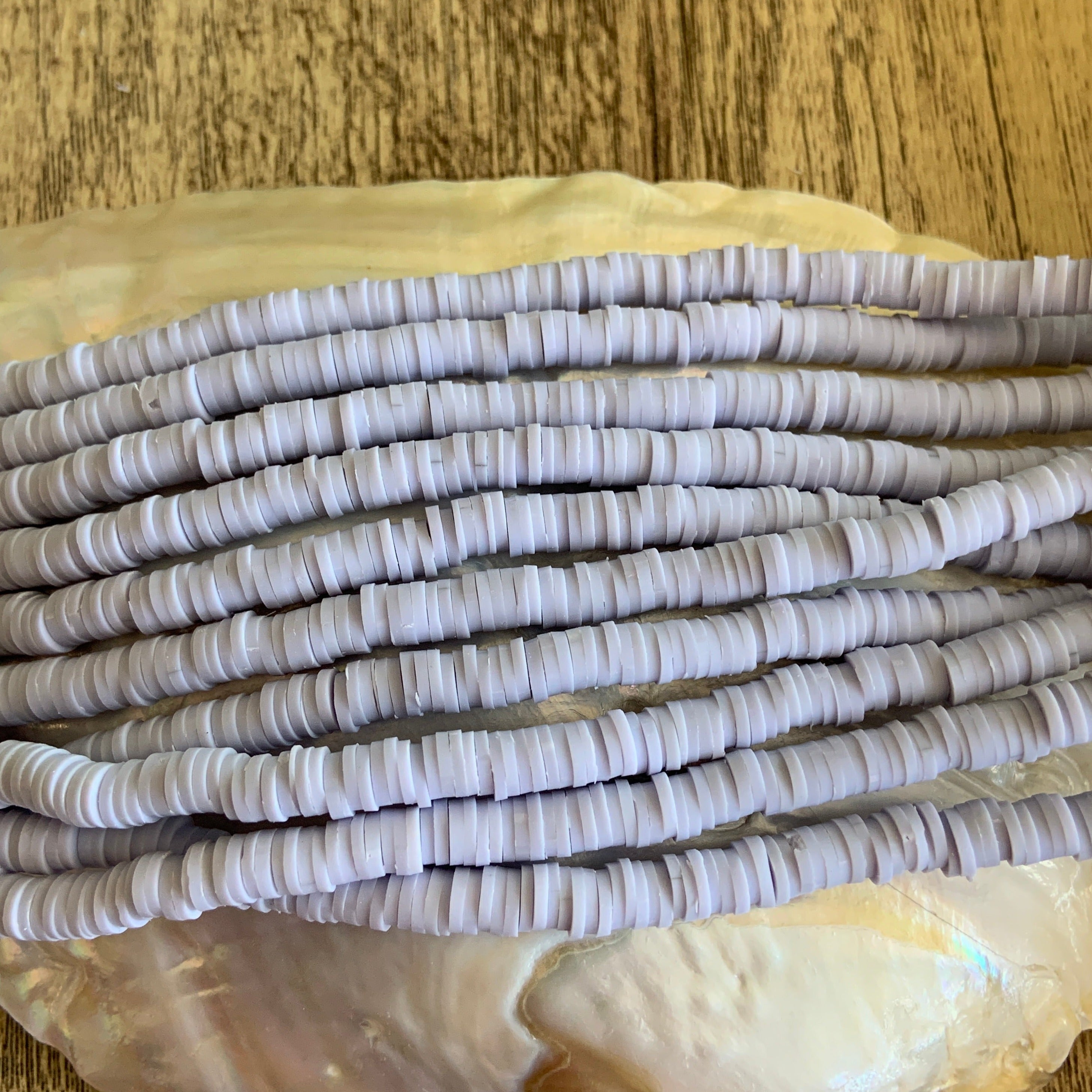 Light Lavender Heishi Disc Beads | Bellaire Wholesale
