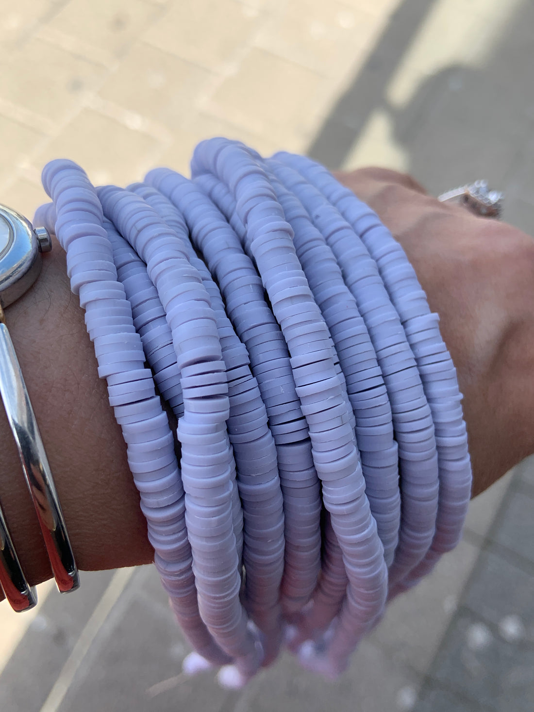 Light Lavender Heishi Disc Beads | Bellaire Wholesale