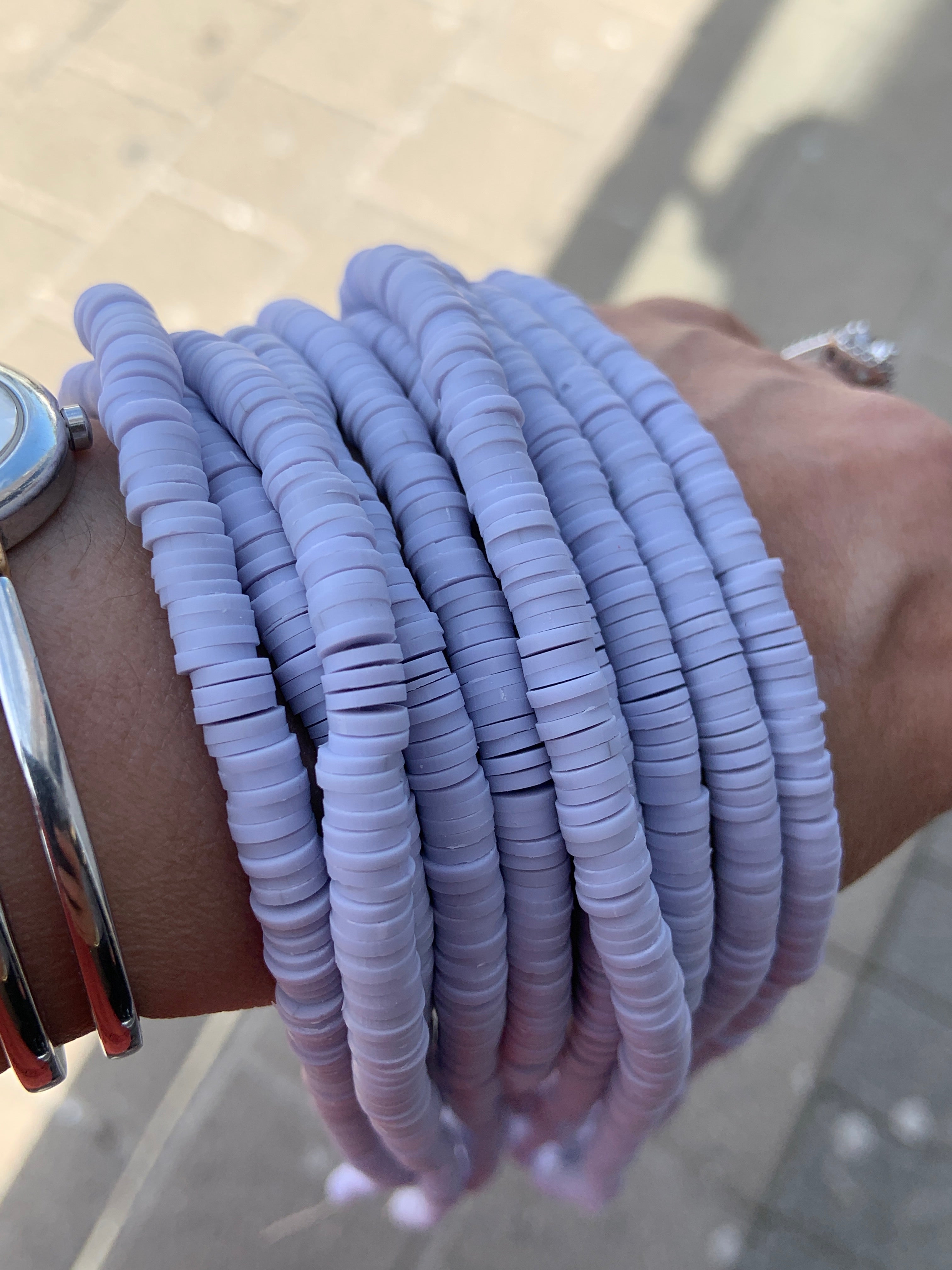 Light Lavender Heishi Disc Beads | Bellaire Wholesale