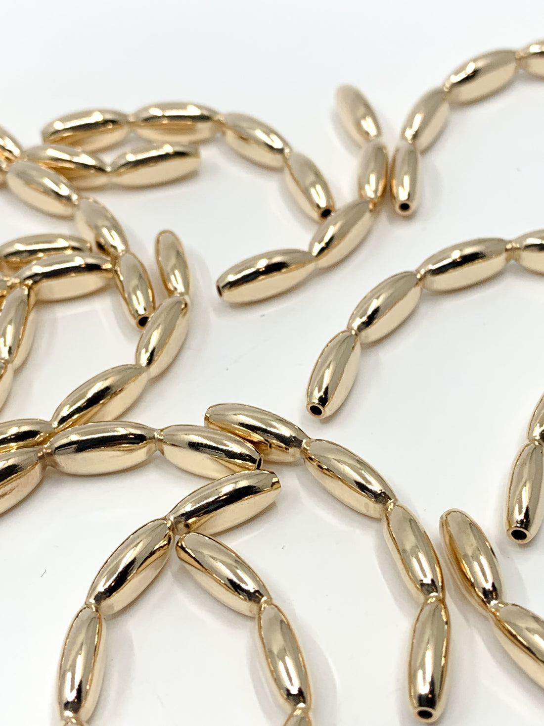 14k Gold Filled Beads, Rice Shaped Beads
