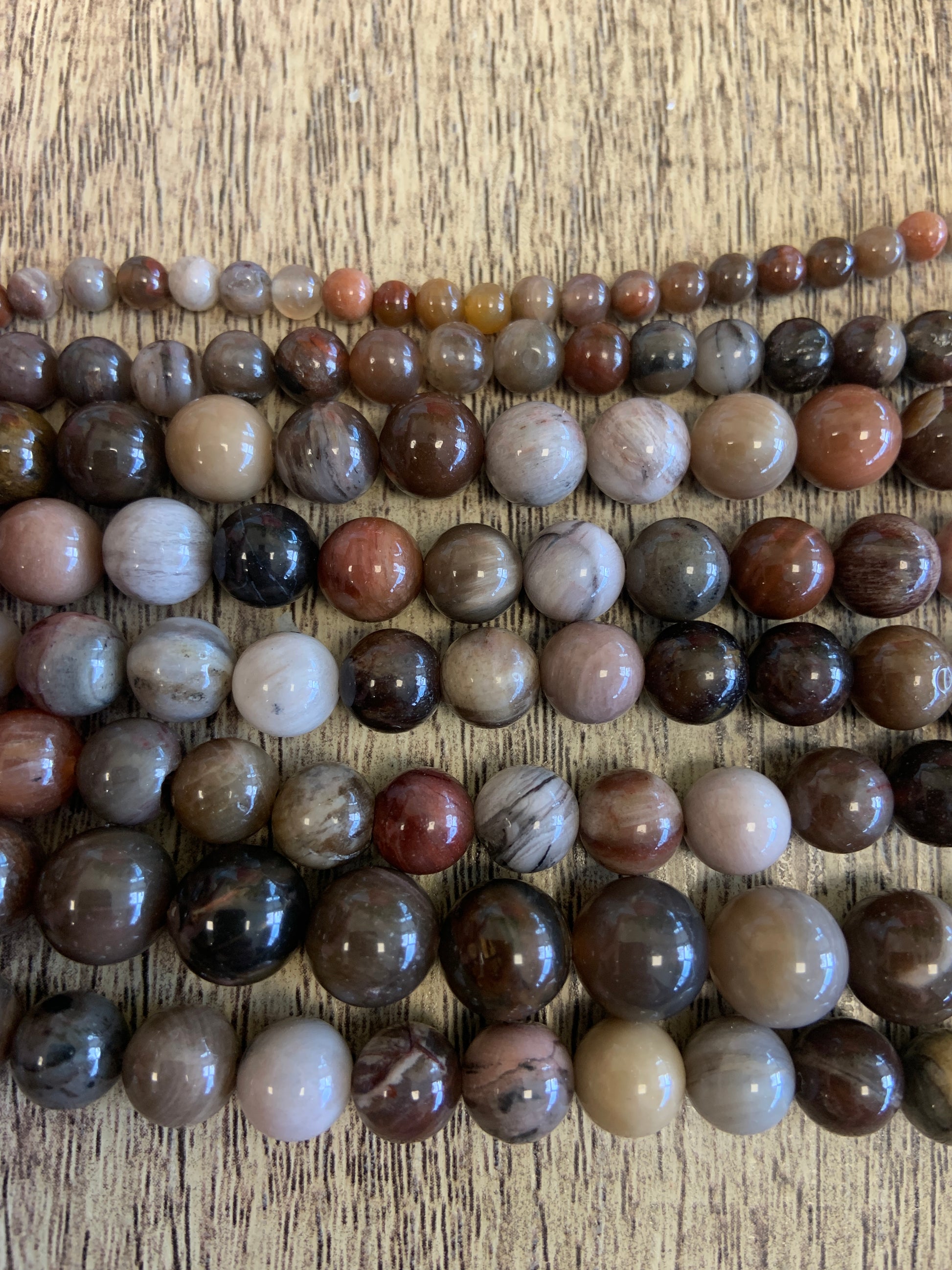 Brown Fossil Gemstone Beads | Bellaire Wholesale
