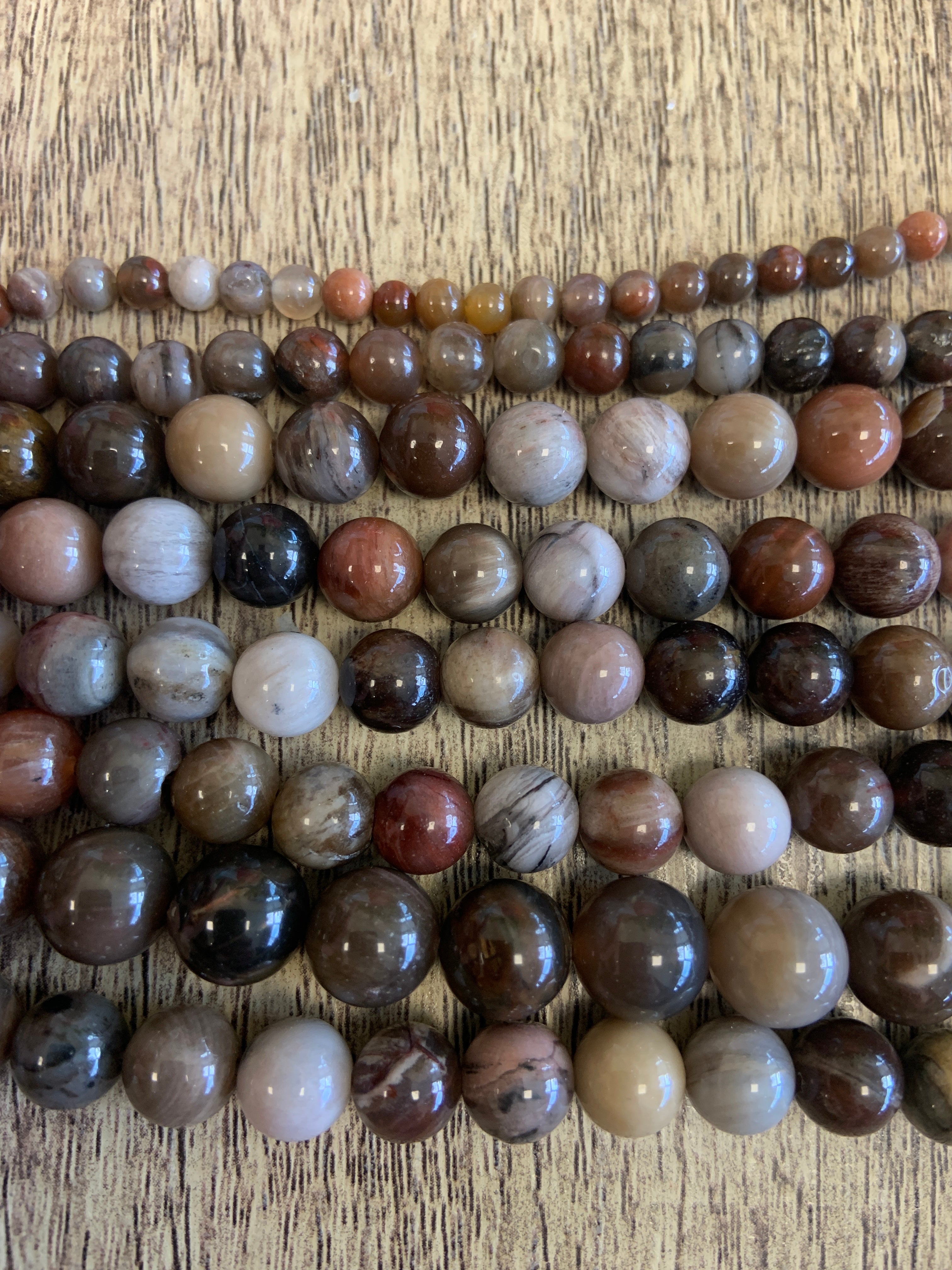 Brown Fossil Gemstone Beads | Bellaire Wholesale