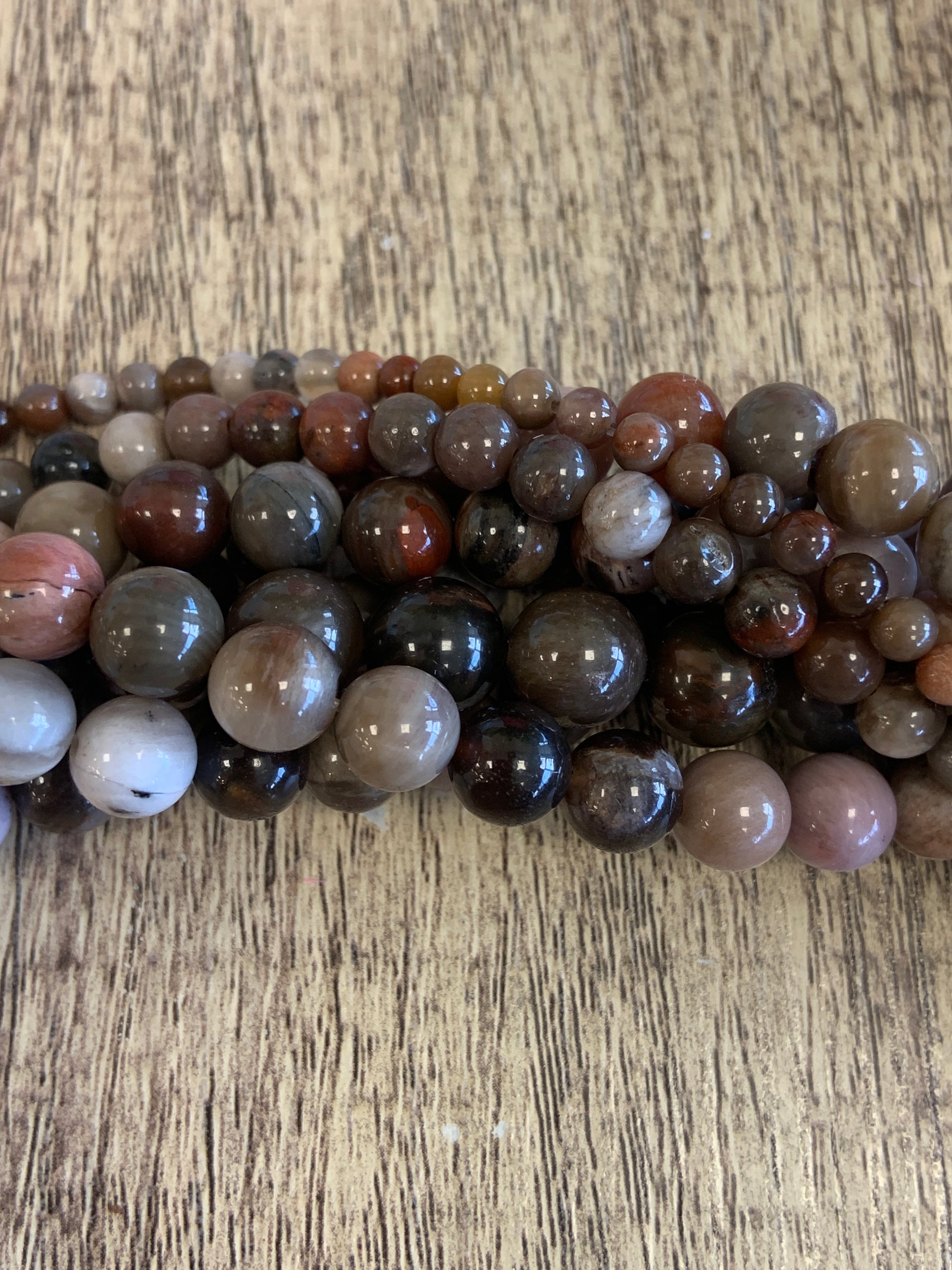 Brown Fossil Gemstone Beads | Bellaire Wholesale