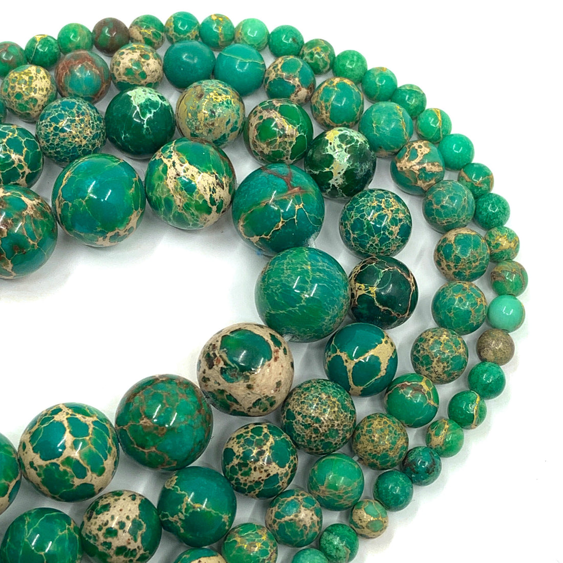 4mm Imperial Sediment Green Bead | Bellaire Wholesale